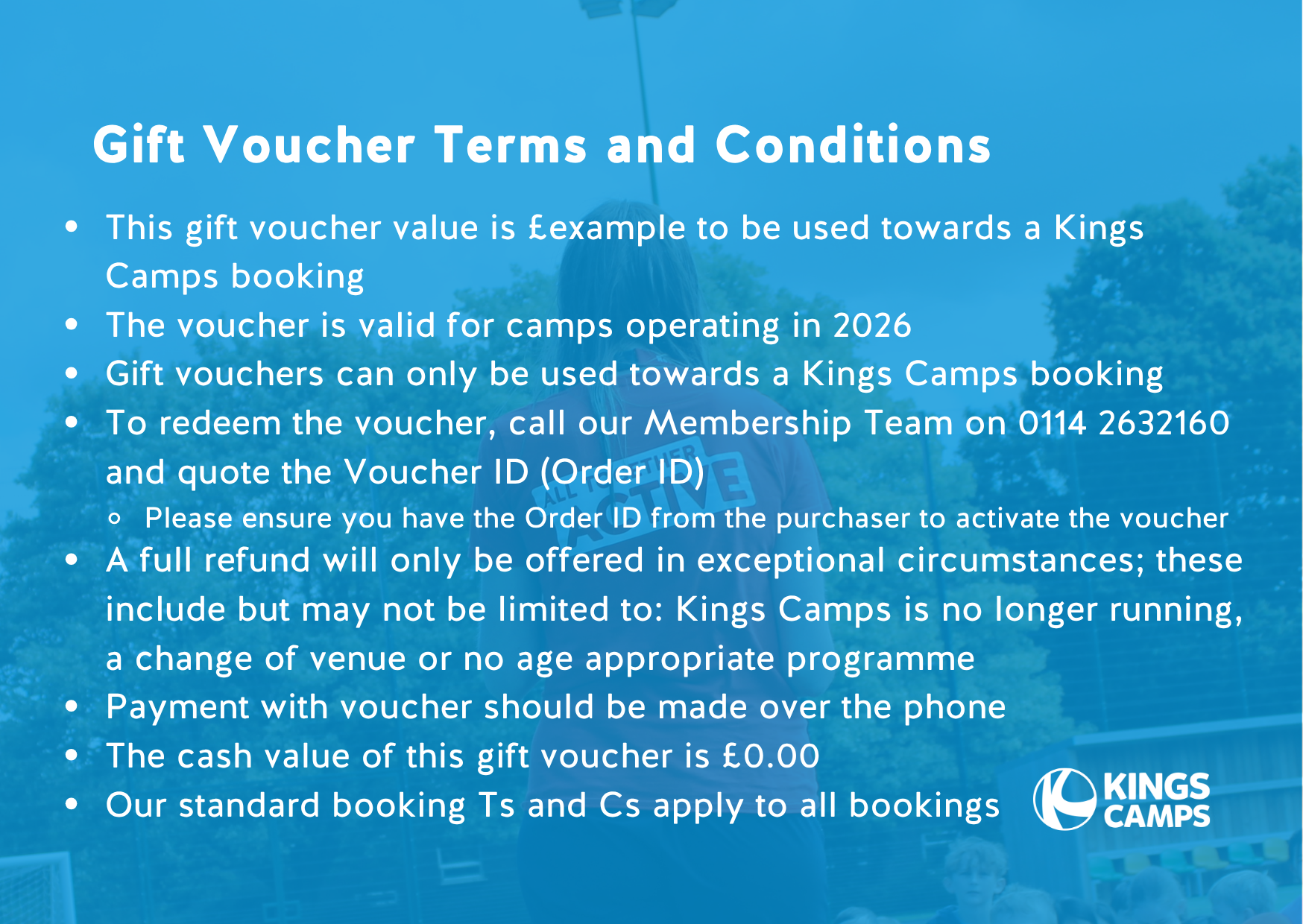 Kings Camps Gift Voucher - Image 2